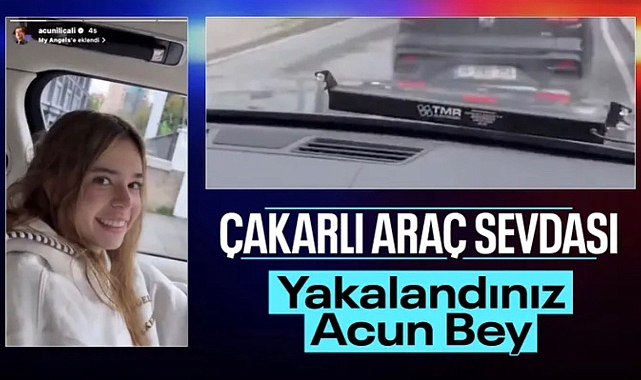 Acun Ilıcalı'nın kızının çakarlı aracı