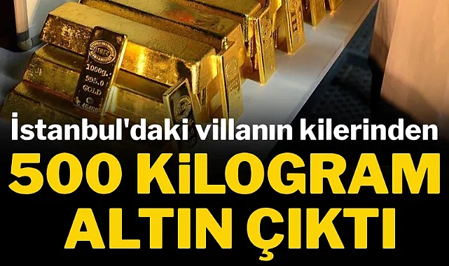 İstanbul'daki villanın kilerinden 500 kilo altın çıktı