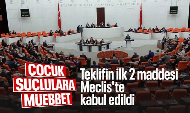 Suça sürüklenen çocuklara ilişkin teklifin ilk 2 maddesi kabul edildi