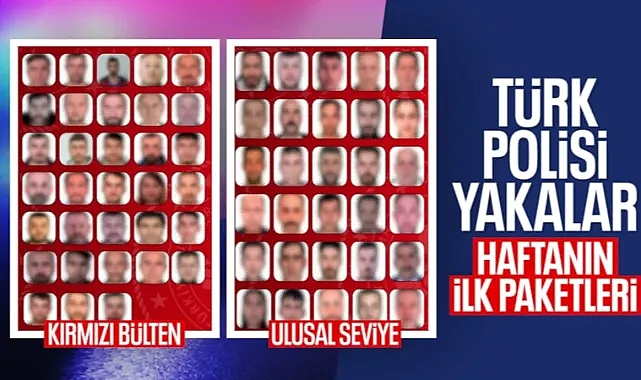 Kırmızı bültenle aranan 63 suçlu yakalanarak iade edildi